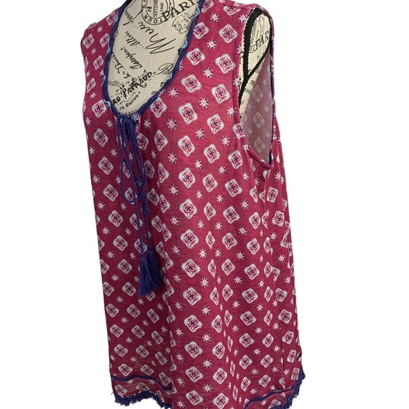 Weekend Blouse Sleeveless knit Boho purple Suzanne Betro women’s size 1X - Picture 4 of 11